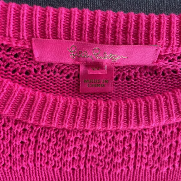 Lilly Pulitzer Isabeli Sweater | Bright Pink XS - Picture 3 of 7